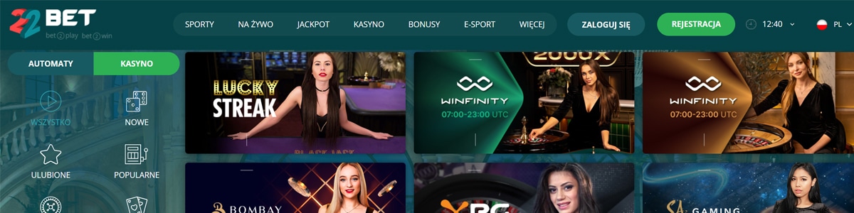 22bet kod promocyjny