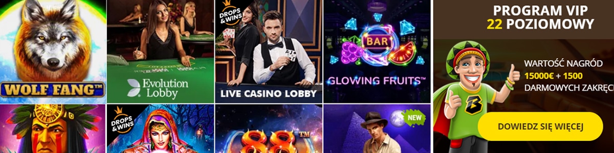 bob casino bonus bez depozytu