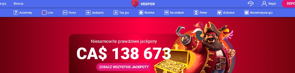 bonus w vesper casino