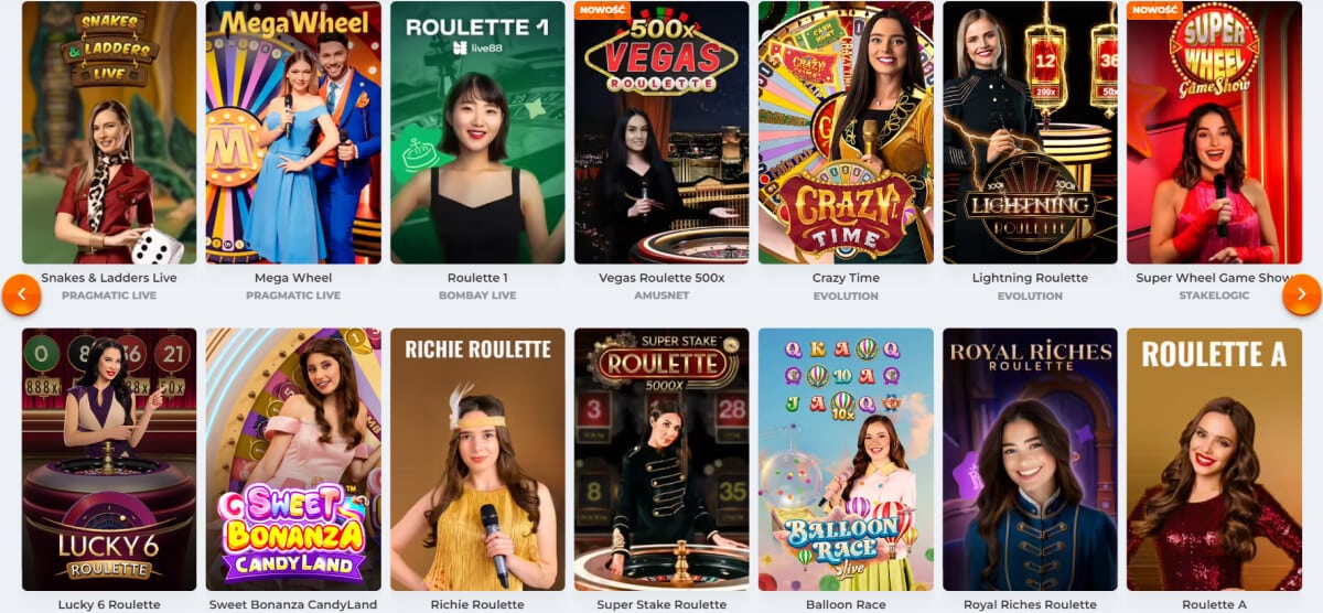 Gry z Krupierem na Żywo w Betriot Casino